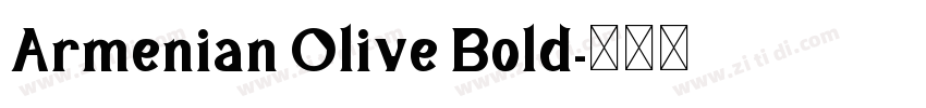Armenian Olive Bold字体转换 Armenian Olive Bold字体转换